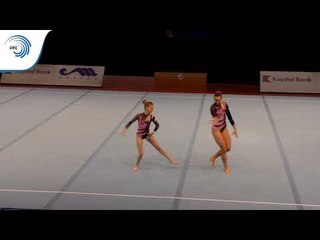 Tải video: Laurie PHILPOTT & Natascha VAN ES (BEL) – 2015 Acrobatic European bronze medallists Dynamic