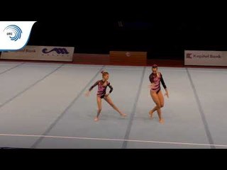 Laurie PHILPOTT & Natascha VAN ES (BEL) – 2015 Acrobatic European bronze medallists Dynamic