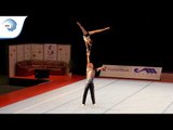 Ryan BARTLETT & Hannah BAUGHN (GBR) – 2015 Acrobatic European silver medallists Balance