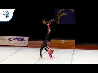 Lore VANDEN BERGHE & Noémie LAMMERTYN (BEL) - 2015 Acrobatic junior European Champions, Balance