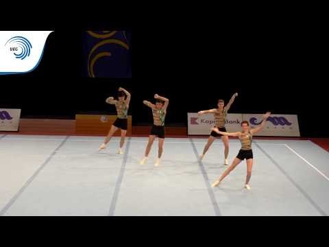 Men's group Belarus – 2015 Acrobatic junior European bronze medallists, Dynamic