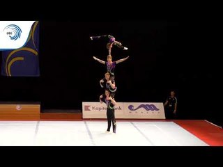 WATTS, SAWENKO, TATE & UPCOTT (GBR) - 2015 Acrobatic junior European Champions, Balance