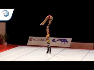 Bruno PEREIRA & Beatriz FIGUEIREDO (POR) - 2015 Acrobatic European Champions, 12 - 18