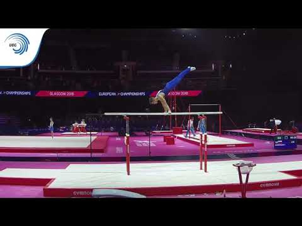 Georgios GARIVALDIS (GRE) - 2018 Artistic Gymnastics Europeans, junior qualification parallel bars