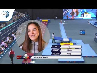 Ana CAMPOS OLIVEIRA (POR) - 2018 Double Mini Trampoline Europeans, junior final