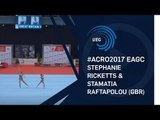 Stephanie RICKETTS & Stamatia RAFTAPOLOU (GBR) - 2017 European bronze medallists, junior all-around