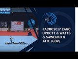 Men's group Great Britain - 2017 Acro European silver medallists, all-around