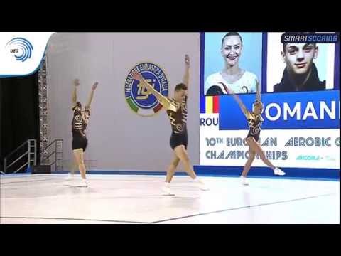 Andreea BOGATI, Marian BROTEI & Gabriel BOCSER (ROU) - 2017 Aerobics European Champions, trios