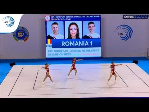 SAVULESCU, PANAETE & BARNA (ROU) - 2017 Aerobics Europeans, bronze medallists trios