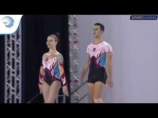 Tải video: Ayse ONBASI & Mehmet ERSOS (TUR) - 2017 Aerobics European silver medallists, junior mixed pairs