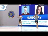 Dora HEGYI & Daniel BALI (HUN) - 2017 Aerobics European silver medallists, mixed pairs