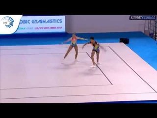 Matteo FALERA & Ethel Elisabeta VERDERIO (ITA) - 2017 Aerobics Europeans, JUN mixed pair final
