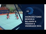Men's group Russia - 2017 Acro Europeans junior dynamic final, out of competition
