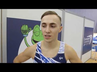 Vlad Hancharou (BLR) - 2018 Trampoline Europeans, interview after qualifications
