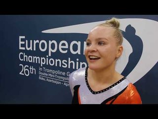 Romee Pol (NED) - 2018 Trampoline Europeans, interview after semi-final