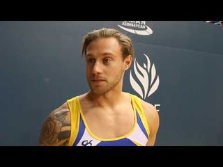 Jonas Nordfors (SWE), 2018 Double Mini-Trampoline Europeans, interview after winning silver