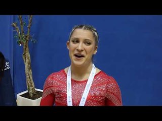 Lucie Colebeck (GBR) - 2018 Tumbling Europeans, interview after winning team gold