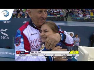 Yana PAVLOVA (RUS) - 2018 Trampoline European Champion