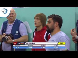 Mikhail MALKIN (AZE) - 2018 Tumbling European Champion