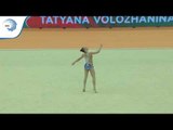 Tatyana VOLOZHANINA (BUL) - 2018 Rhythmic European silver medallist, junior hoop