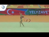 Yelyzaveta LUZAN (AZE) - 2018 Rhythmic Europeans, junior ribbon final