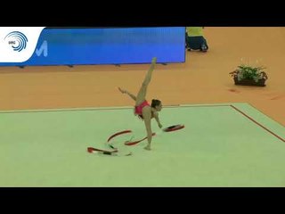 Linoy ASHRAM (ISR) - 2018 Rhythmic Europeans, all around final ribbon
