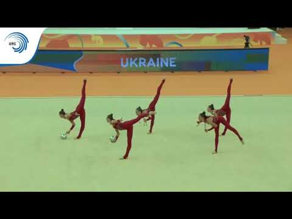 Ukraine - 2018 Rhythmic Europeans, 3 balls and 2 ropes final