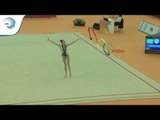 Anastasia SALOS (BLR) - 2018 Rhythmic Europeans, all around final ribbon