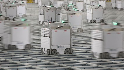 Chez Ocado, au cœur de l'impressionnant ballet des robots
