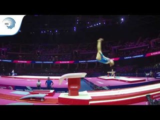 Siiri SAUKKONEN (FIN) - 2018 Artistic Gymnastics Europeans, qualification vault