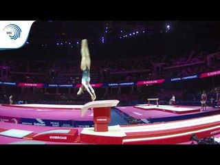 Goksu UCTAS SANLI (TUR) - 2018 Artistic Gymnastics Europeans, qualification vault