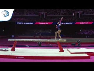 Amelie MORGAN (GBR) - 2018 Artistic Gymnastics Europeans, junior beam silver medallist