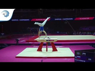 Mikhail KHUDCHENKO (RUS) - 2018 Artistic Gymnastics Europeans, junior pommel horse final
