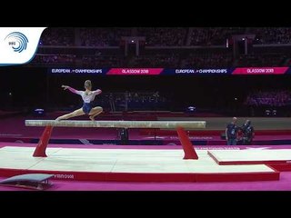 Halle HILTON (GBR) - 2018 Artistic Gymnastics Europeans, junior beam final