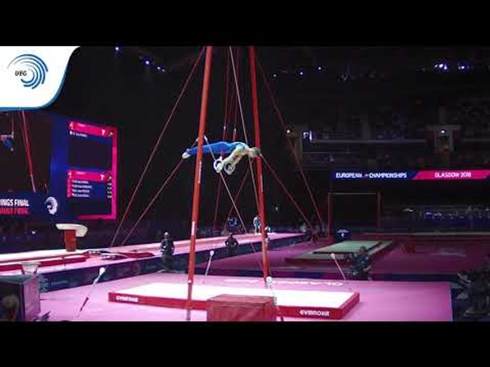 Roman VASHCHENKO (UKR) - 2018 Artistic Gymnastics Europeans, junior rings final