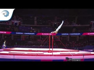 Fredrik AAS (NOR) - 2018 Artistic Gymnastics Europeans, junior qualification horizontal bar