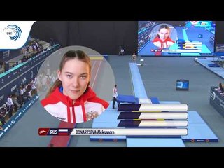 Aleksandra BONARTSEVA (RUS) - 2018 Double Mini Trampoline European junior silver medallist