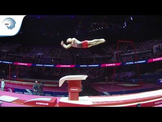 Konstantin KUZOVKOV (GEO) - 2018 Artistic Gymnastics Europeans, vault final