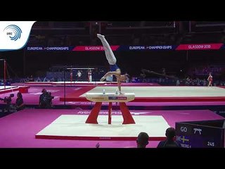 Joakim LENBERG (SWE) - 2018 Artistic Gymnastics Europeans, junior qualification pommel horse