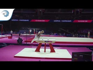 Gytis CHASAZYROVAS (LTU) - 2018 Artistic Gymnastics Europeans, junior qualification pommel horse