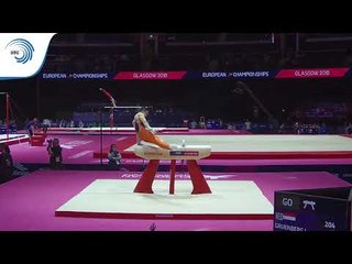 Jermain GRUENBERG (NED) - 2018 Artistic Gymnastics Europeans, junior qualification pommel horse