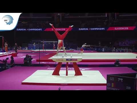 Gabriel BURTANETE (ROU) - 2018 Artistic Gymnastics Europeans, junior qualification pommel horse