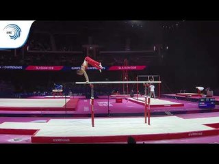 Gabriel BURTANETE (ROU) - 2018 Artistic Gymnastics Europeans, junior qualification parallel bars