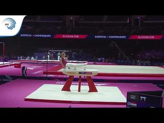 Botond MOLNAR (HUN) - 2018 Artistic Gymnastics Europeans, junior qualification pommel horse