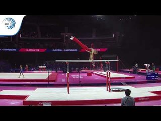 Ricards PLATE (LAT) - 2018 Artistic Gymnastics Europeans, junior qualification parallel bars