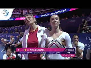 Nina DERWAEL (BEL) - 2018 Artistic Gymnastics European silver medallist, beam