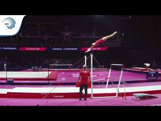 Margaux DAVELOOSE (BEL) - 2018 Artistic Gymnastics Europeans, junior qualification bars