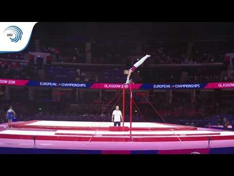 Botond MOLNAR (HUN) - 2018 Artistic Gymnastics Europeans, junior qualification horizontal bar