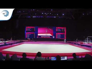 Ioana STANCIULESCU (ROU) - 2018 Artistic Gymnastics Europeans, junior qualification floor