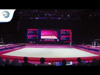 Wanda MNICH (POL) - 2018 Artistic Gymnastics Europeans, junior qualification floor